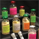Vials on shelf